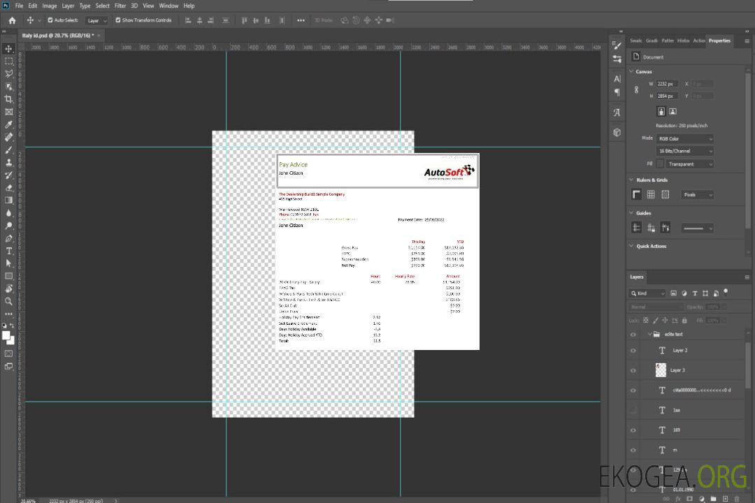 Australie NSW AutoSoft fiche de paie template Australie NSW AutoSoft fiche de paie template